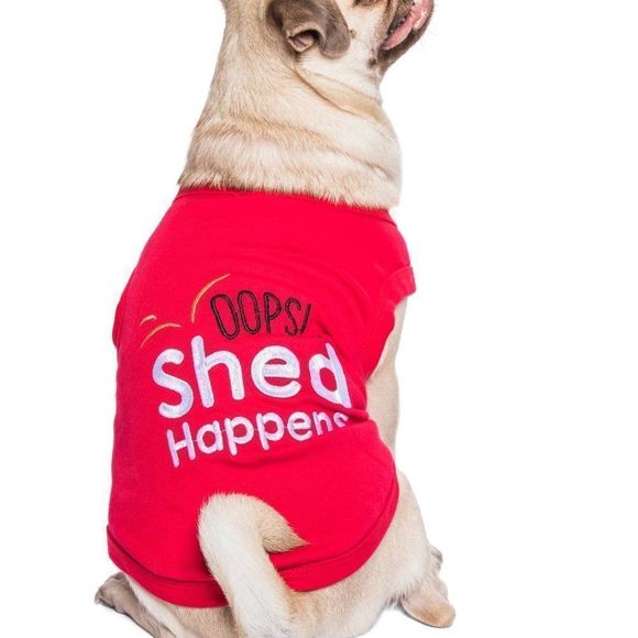 SHed Happens Dog T-Shirt Size Large - Picture 4 of 5